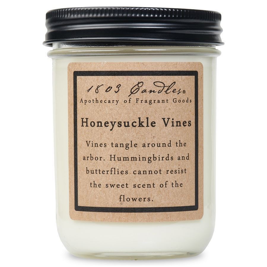 1803 Candle - Honeysuckle - 14 oz. Glass Jar