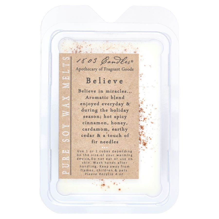 1803 Wax Melters - 4 oz. Pure Soy Wax - Believe