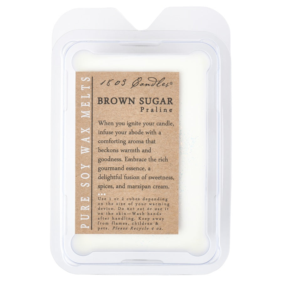 1803 Wax Melters - 4 oz. Pure Soy Wax - Brown Sugar Praline