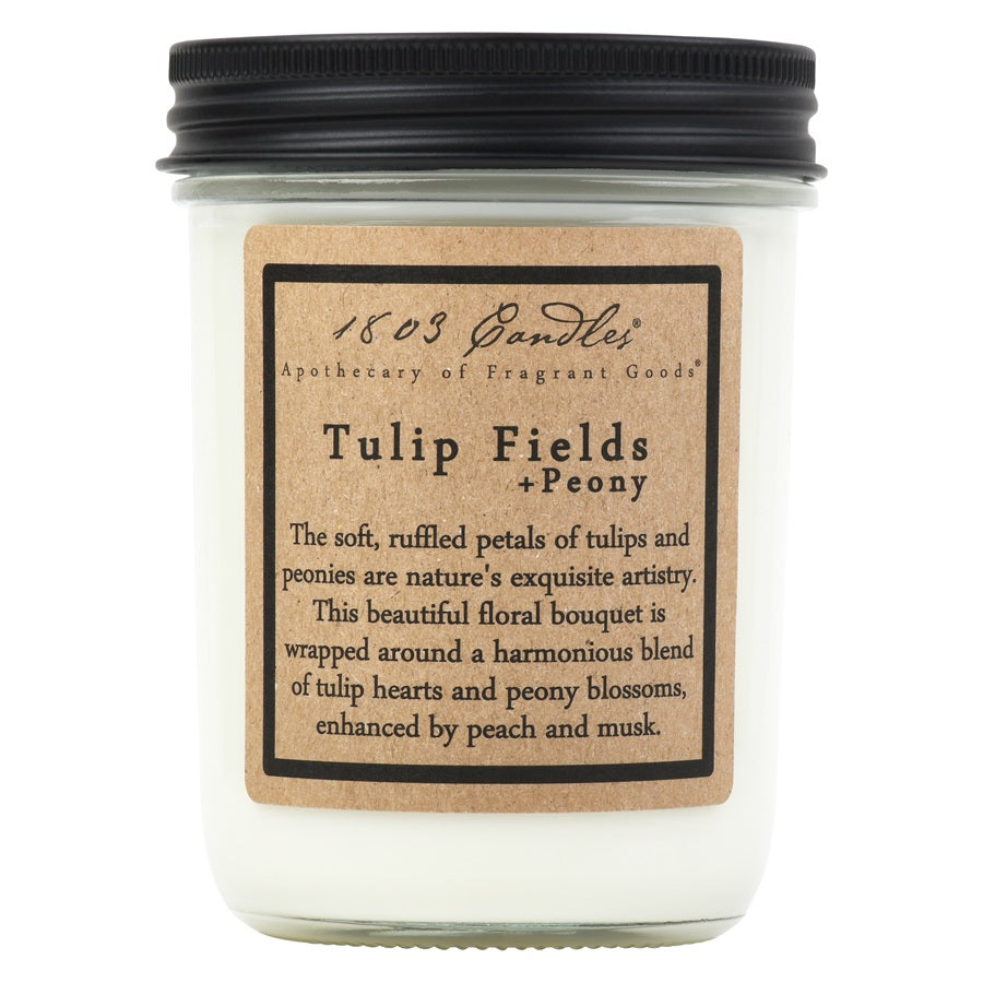 1803 Candle - Tulip Fields - 14 oz. Glass Jar