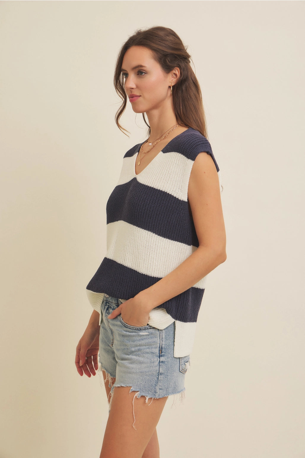 Striped Sweater Vest