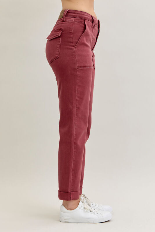 Judy Blue HW Aurora Weekender Cuffed Jeans