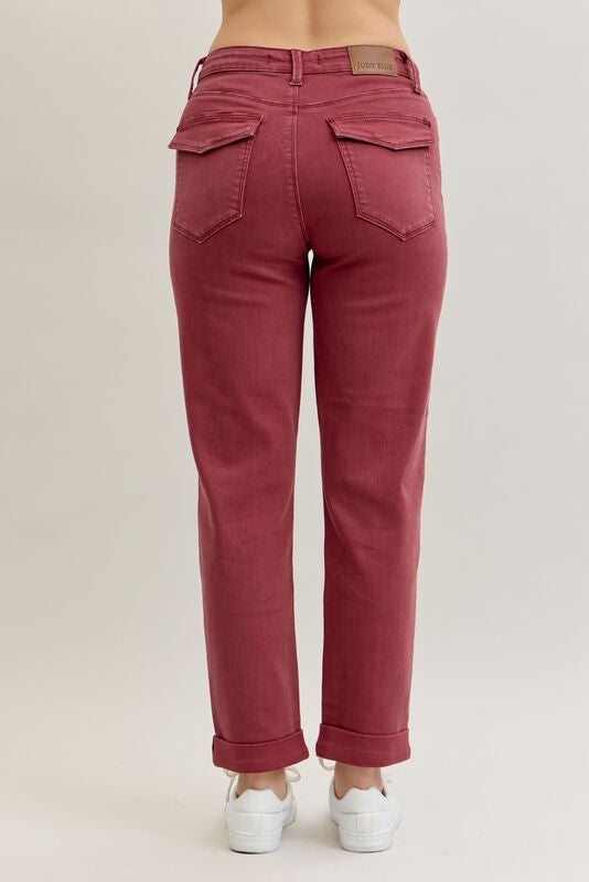 Judy Blue HW Aurora Weekender Cuffed Jeans