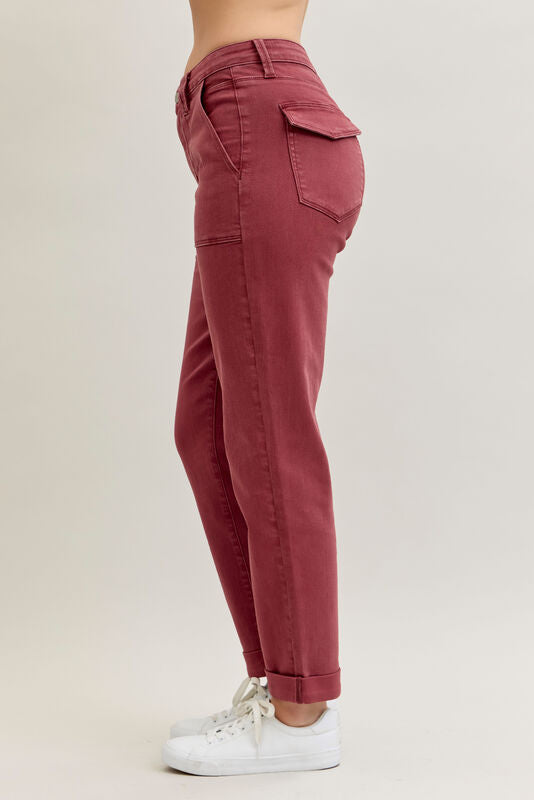 Judy Blue HW Aurora Weekender Cuffed Jeans