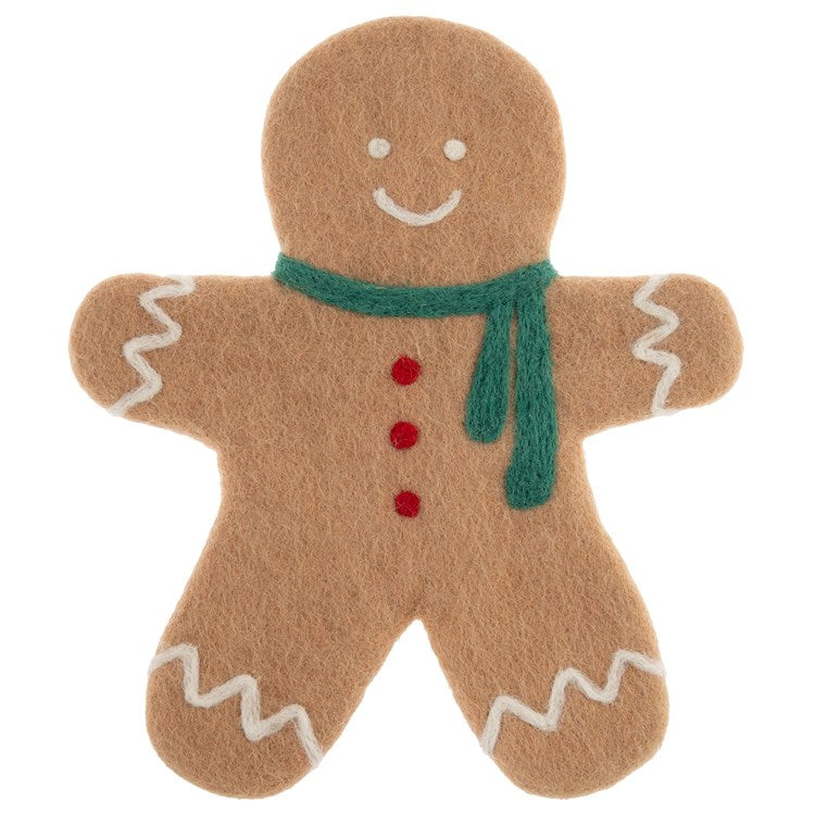 Gingerbread Man Felt Trivet