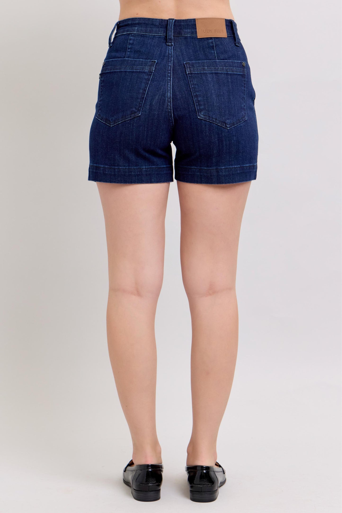Judy Blue HW Denim Trouser Shorts