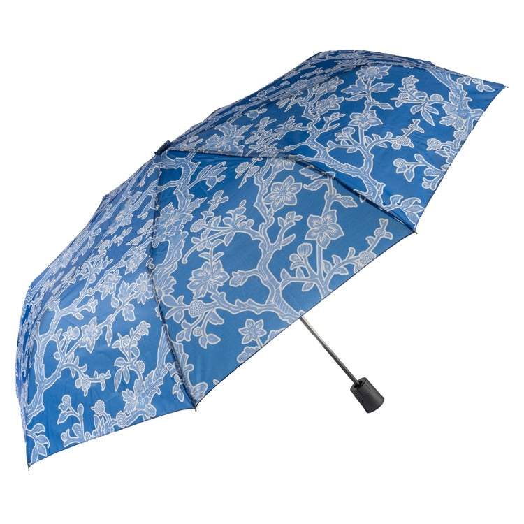 Blue Floral Umbrella