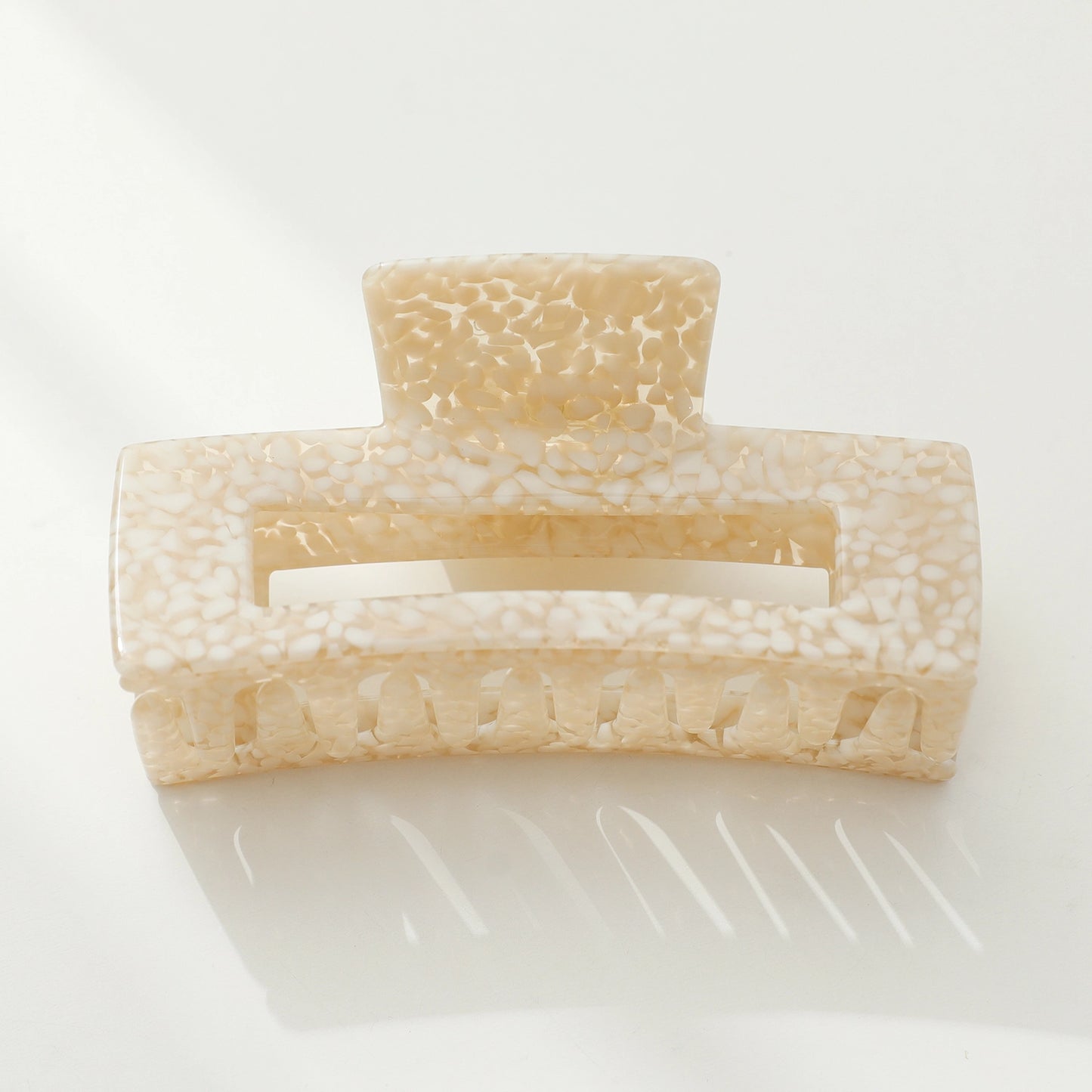 Luna Large Vintage Stone | Classic Large Rectangle Claw Clip