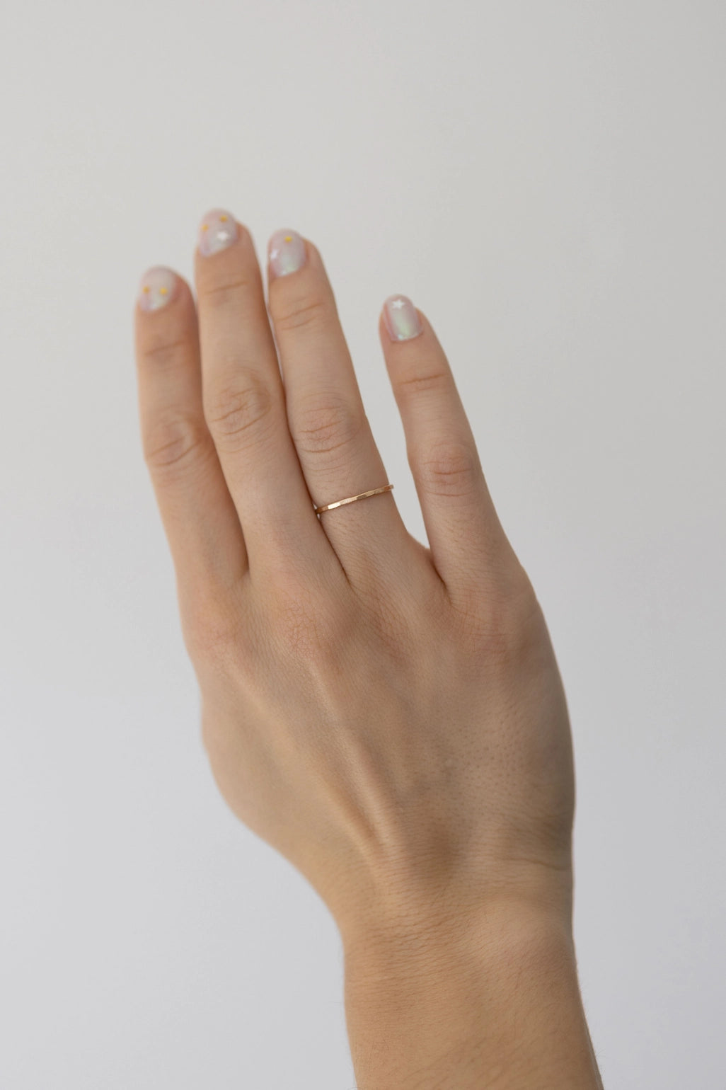 Hammered Stacking Ring - Gold Filled