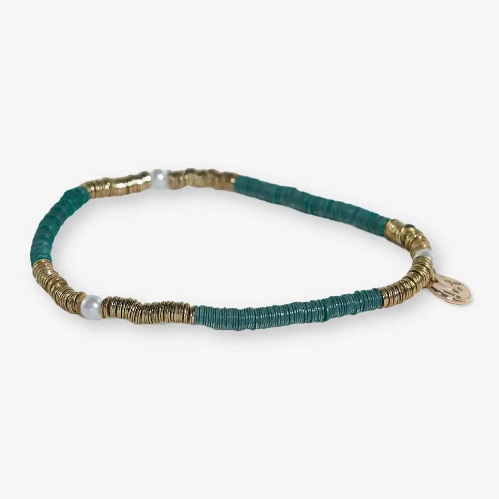 Rory Solid Color with Gold and Pearls