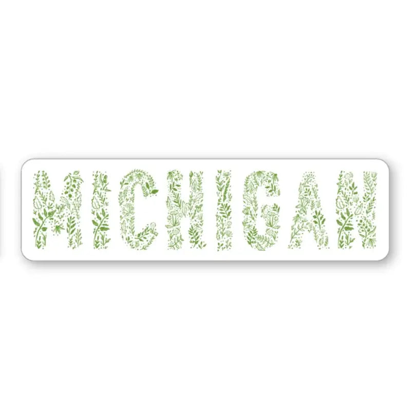 Michigan Plants Vinyl Sticker