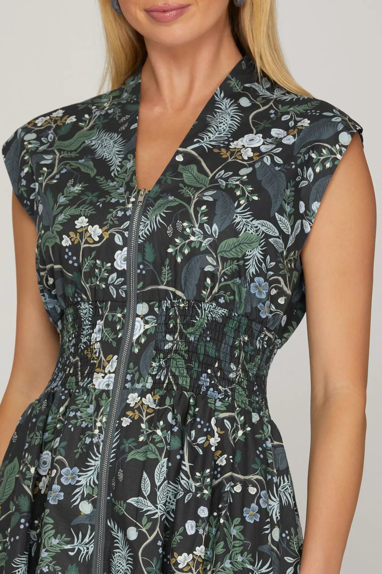 Printed Dress with Pockets