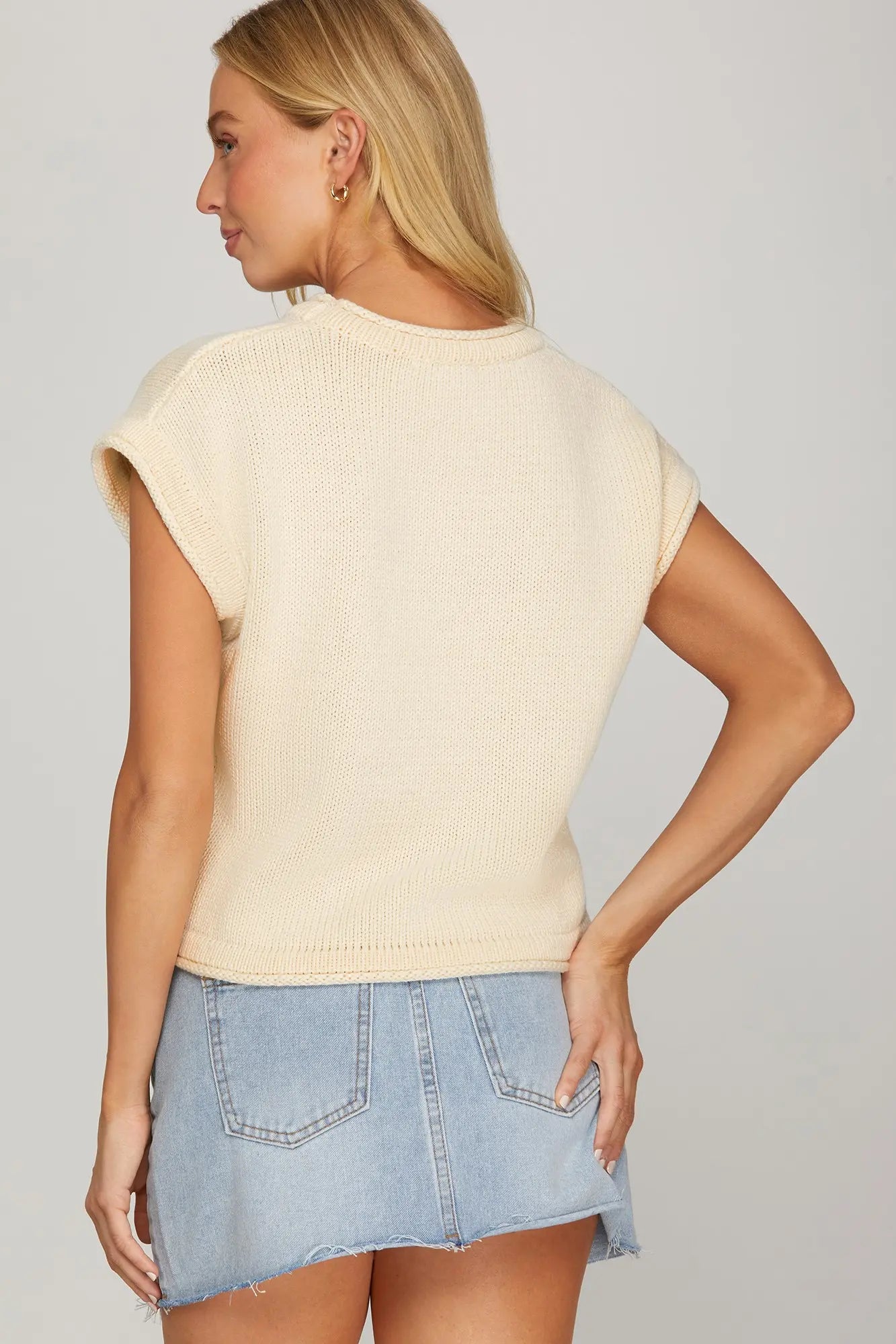 Orange Sleeveless Top
