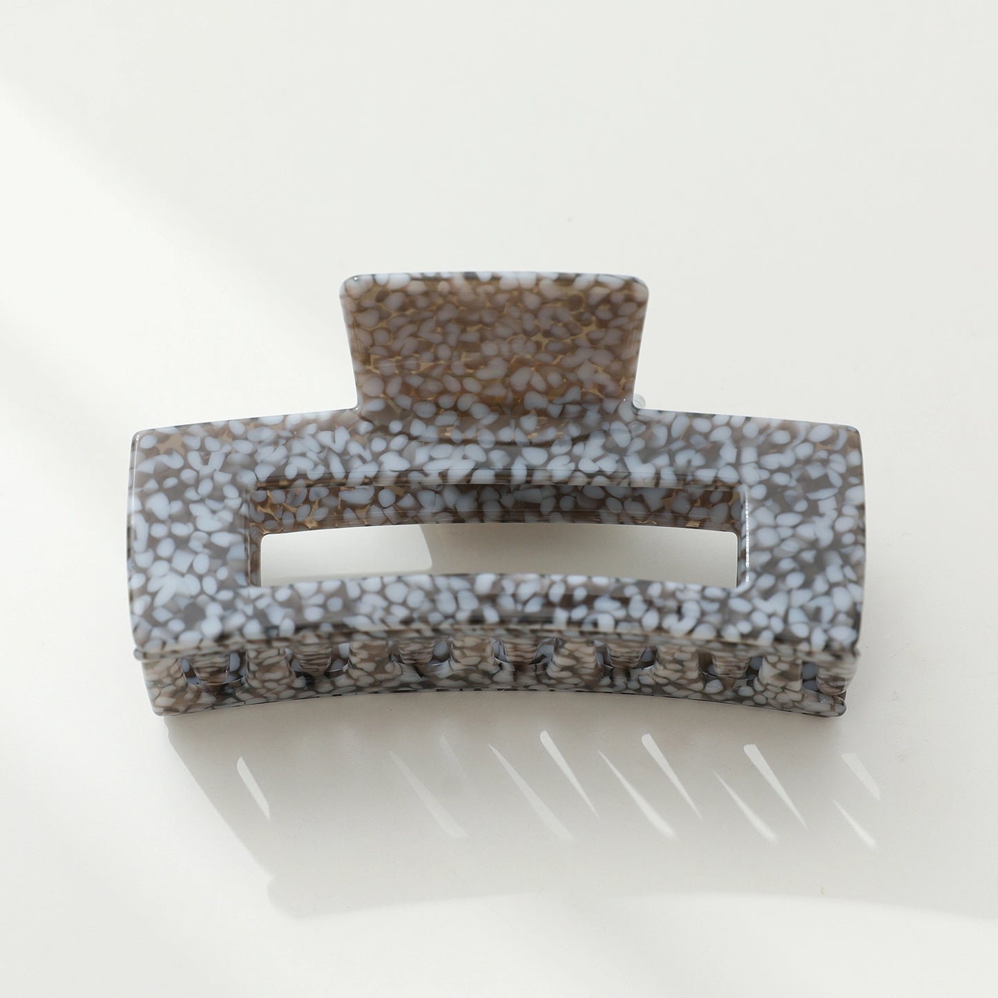 Luna Large Vintage Stone | Classic Large Rectangle Claw Clip