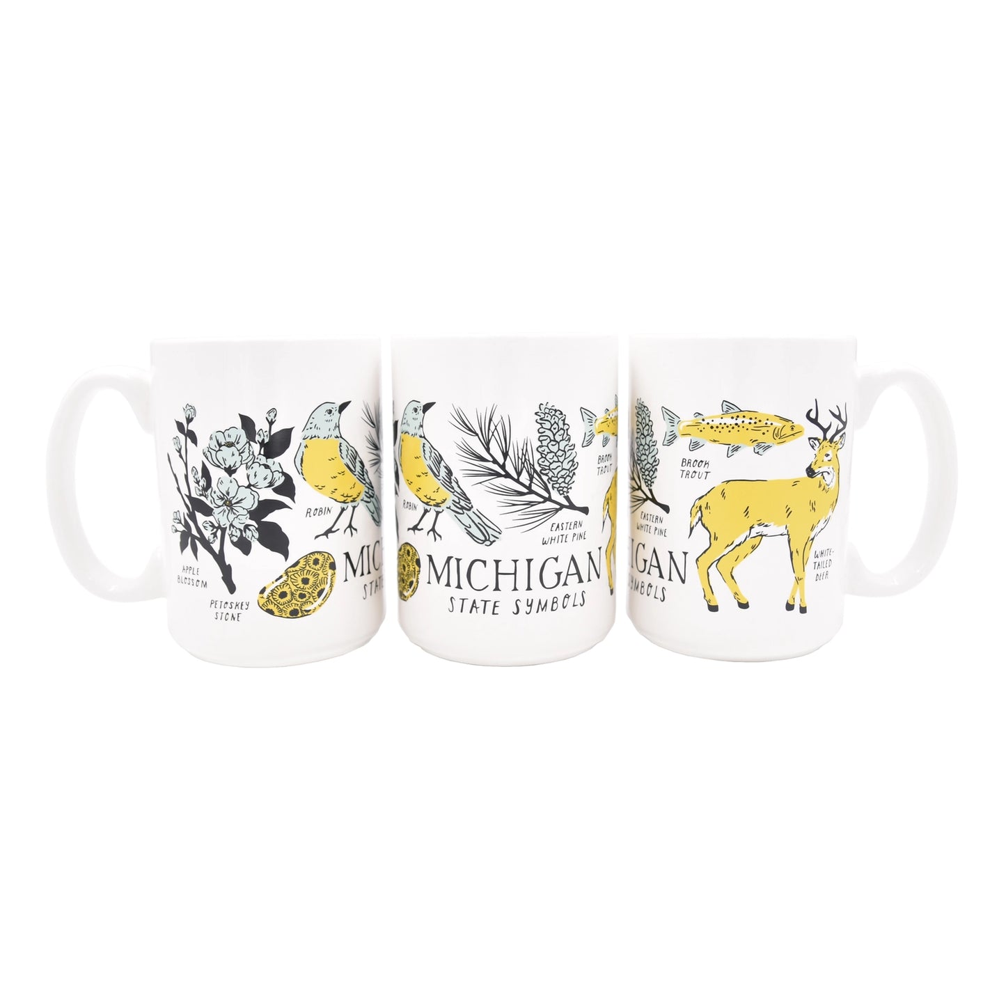 Michigan State Symbols Mug