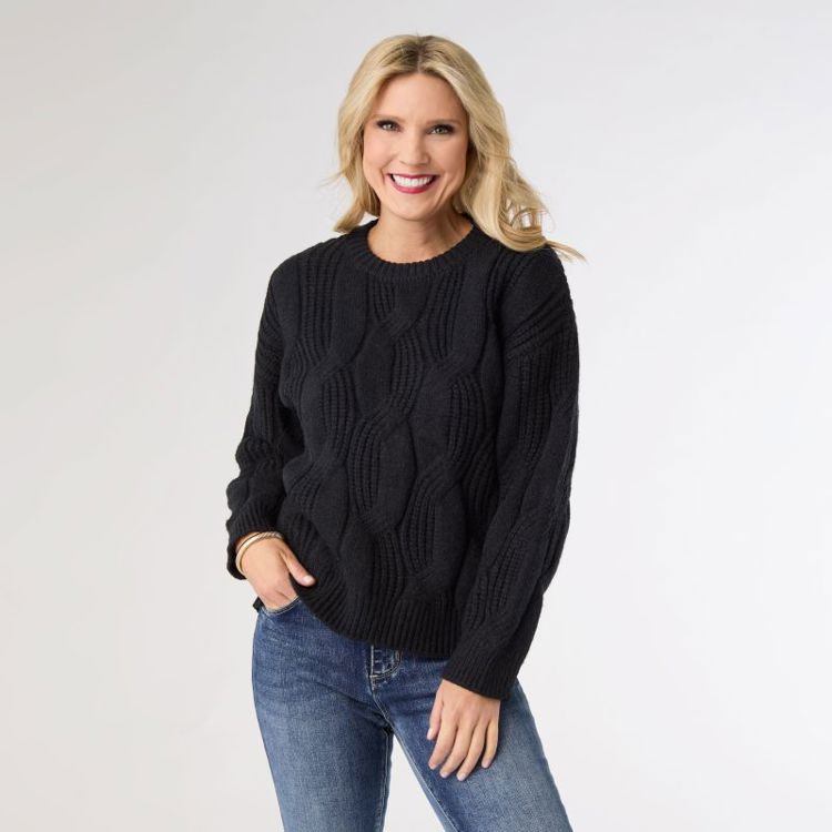 Sascha Chunky Cable Knit Sweater
