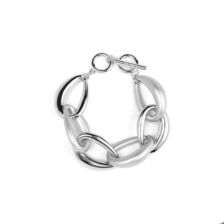 Puffy Link Bracelet - Silver