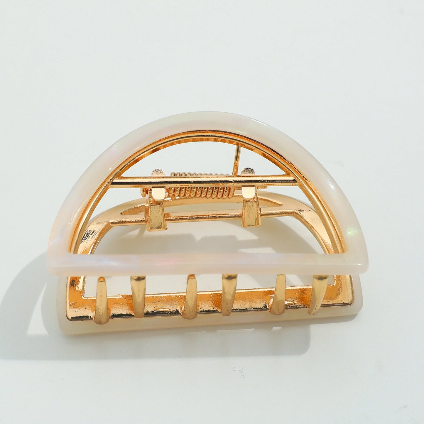 Classic Small Half Moon Metal Claw Clip
