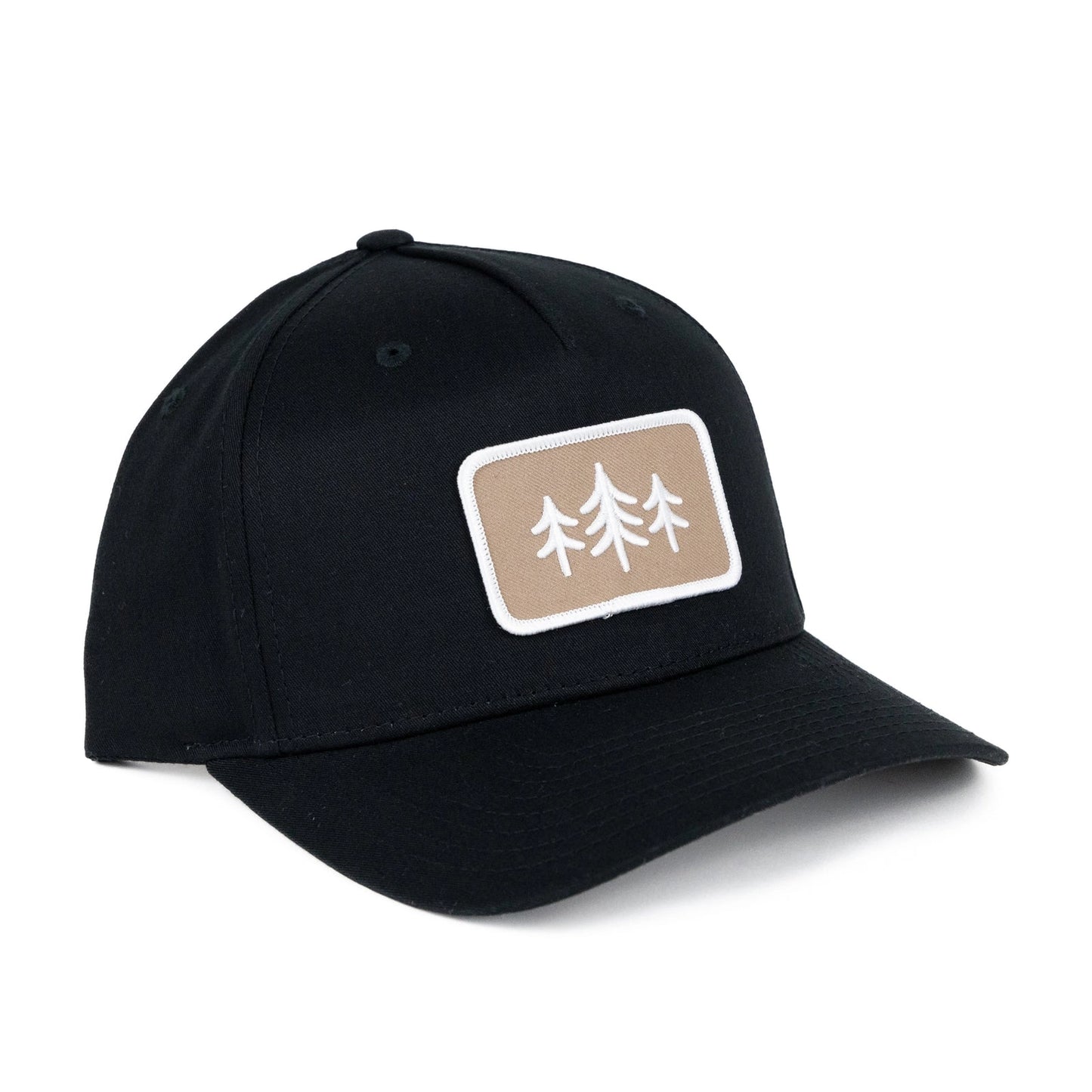 TriPine Patch Baseball Hat - Black