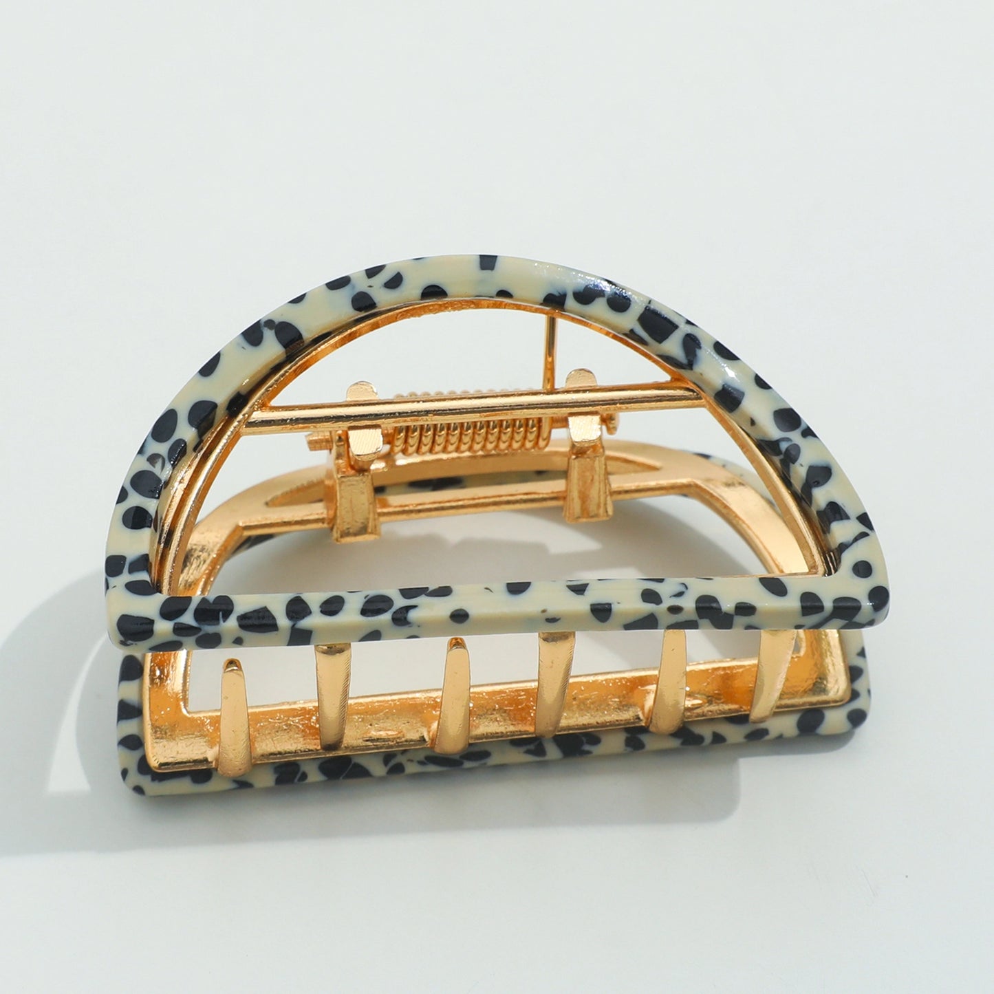 Classic Small Half Moon Metal Claw Clip