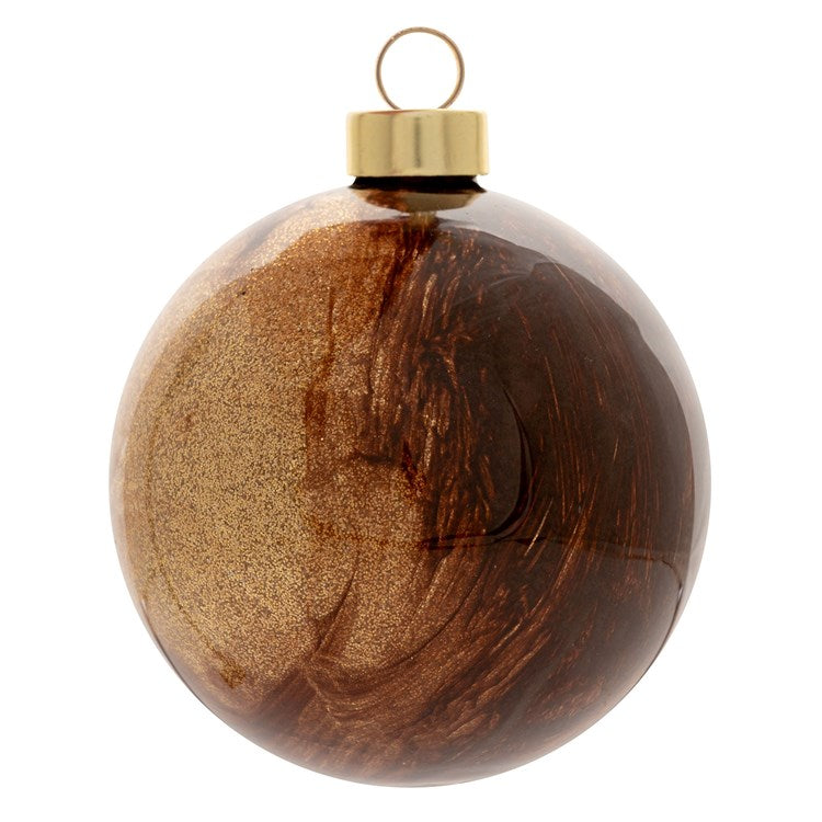 Brown Glitter Ornament