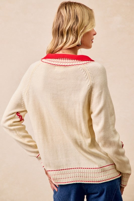Christmas Candy Cane Sweater