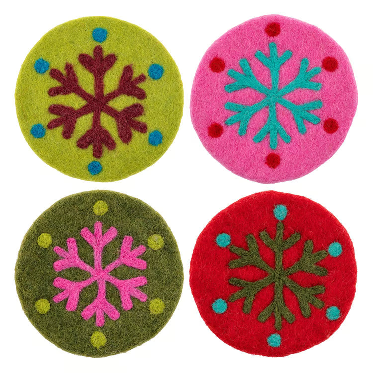 Holiday Felt Coasters