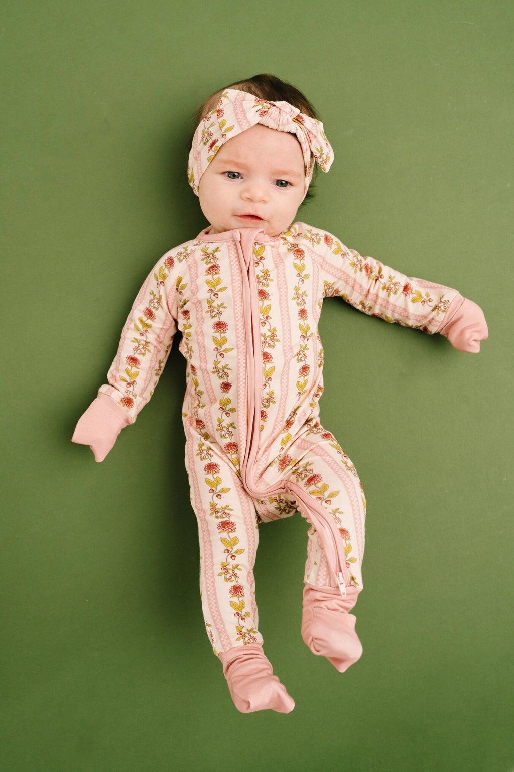 Vintage Floral Stripe Bamboo Sleeper