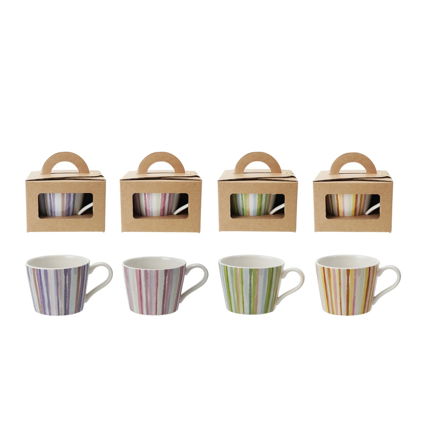 Striped Stoneware Mug