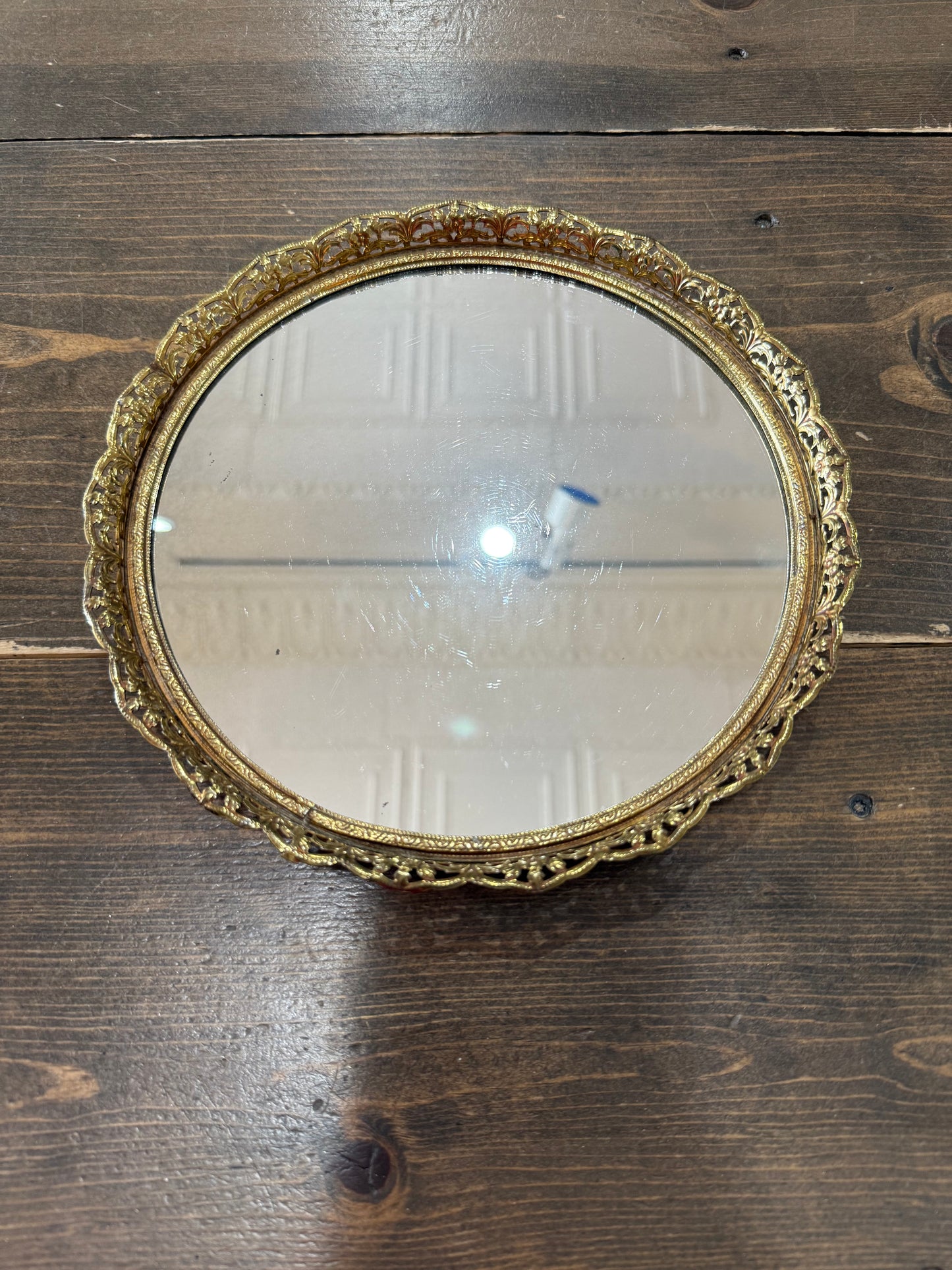 Round Vintage Vanity Mirror