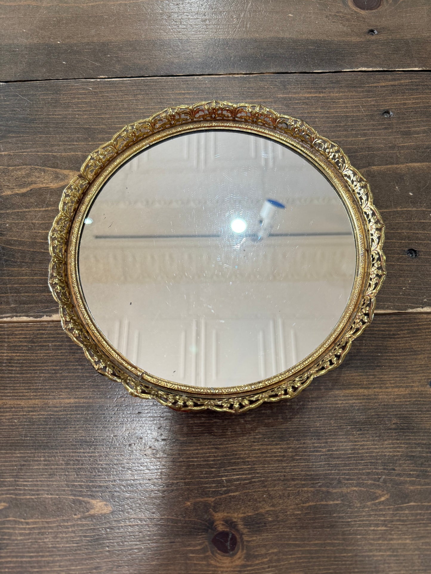 Round Vintage Vanity Mirror