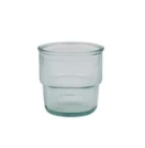 10 oz. Fluted Recycled Stackable Drinking Glass w/ Embossed
