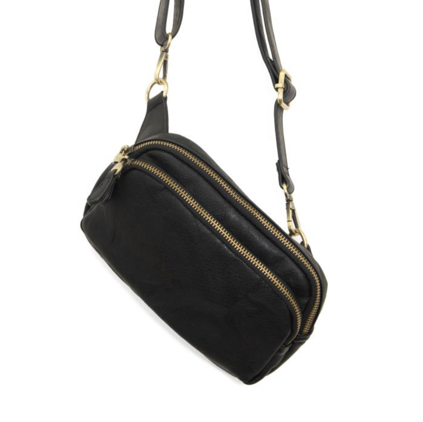 Kylie Double Zip Sling - Black