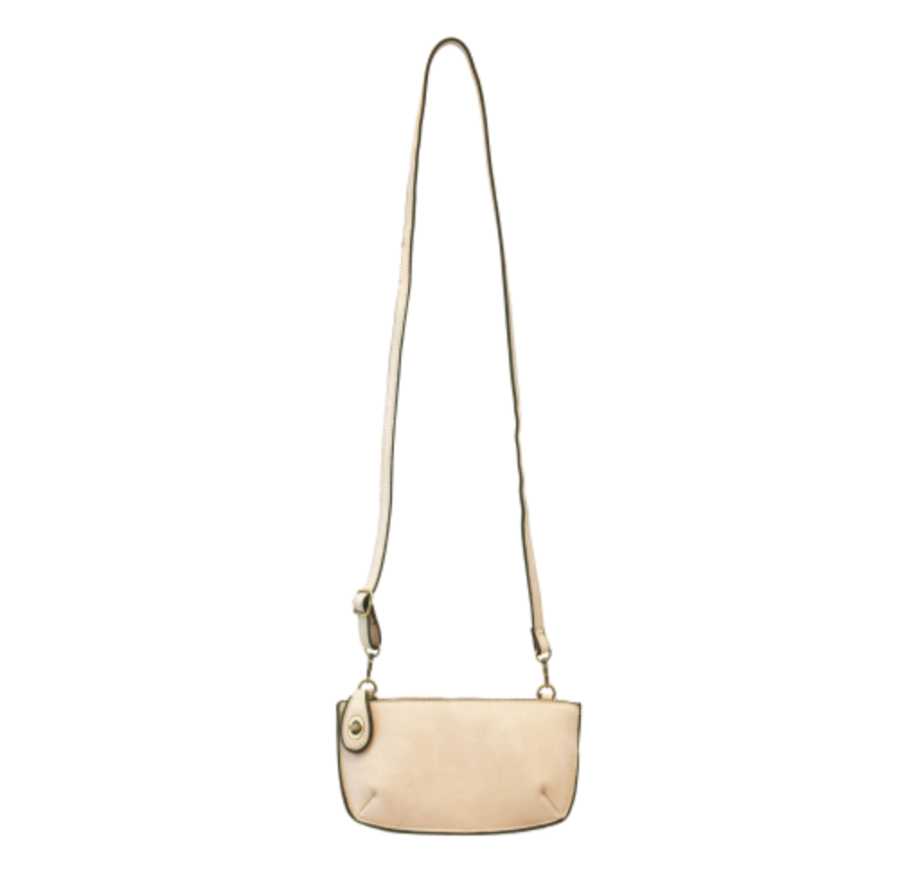 Mini Crossbody Wristlet Clutch - Stone