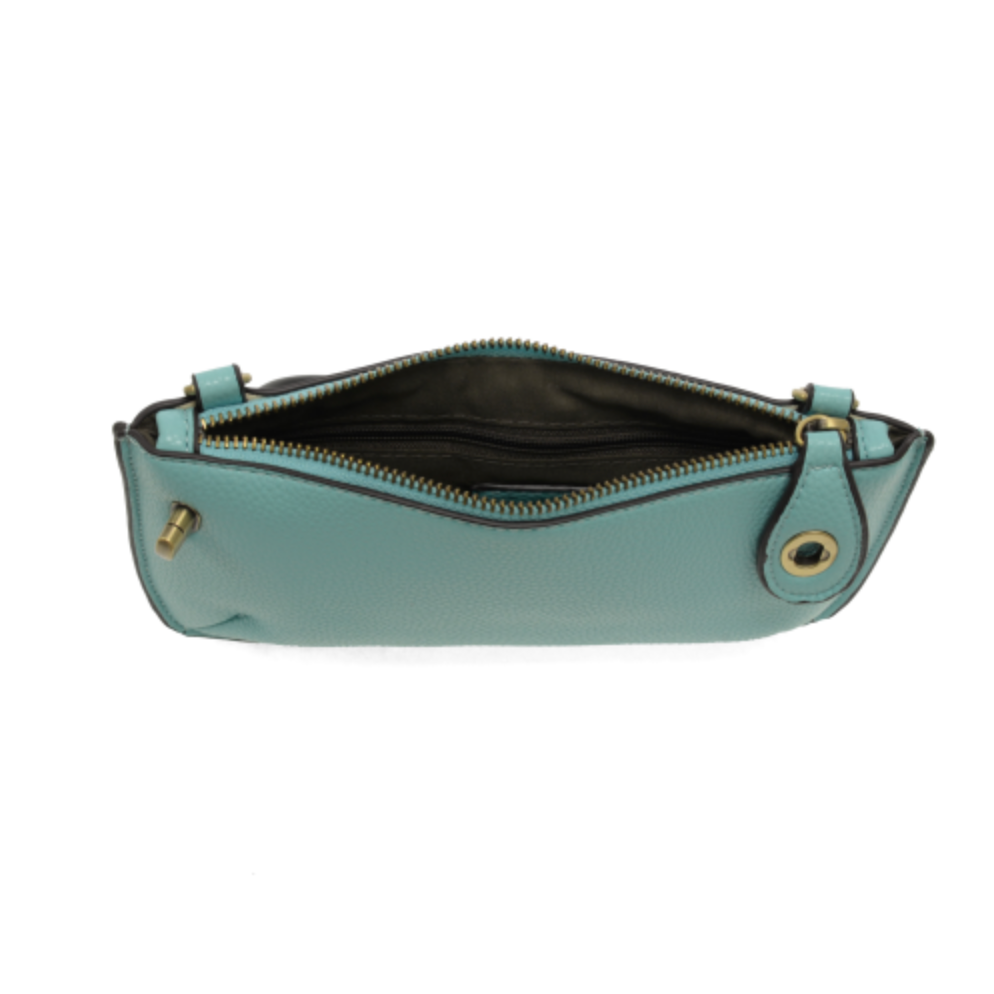 Mini Crossbody Wristlet Clutch - Fresh Aqua