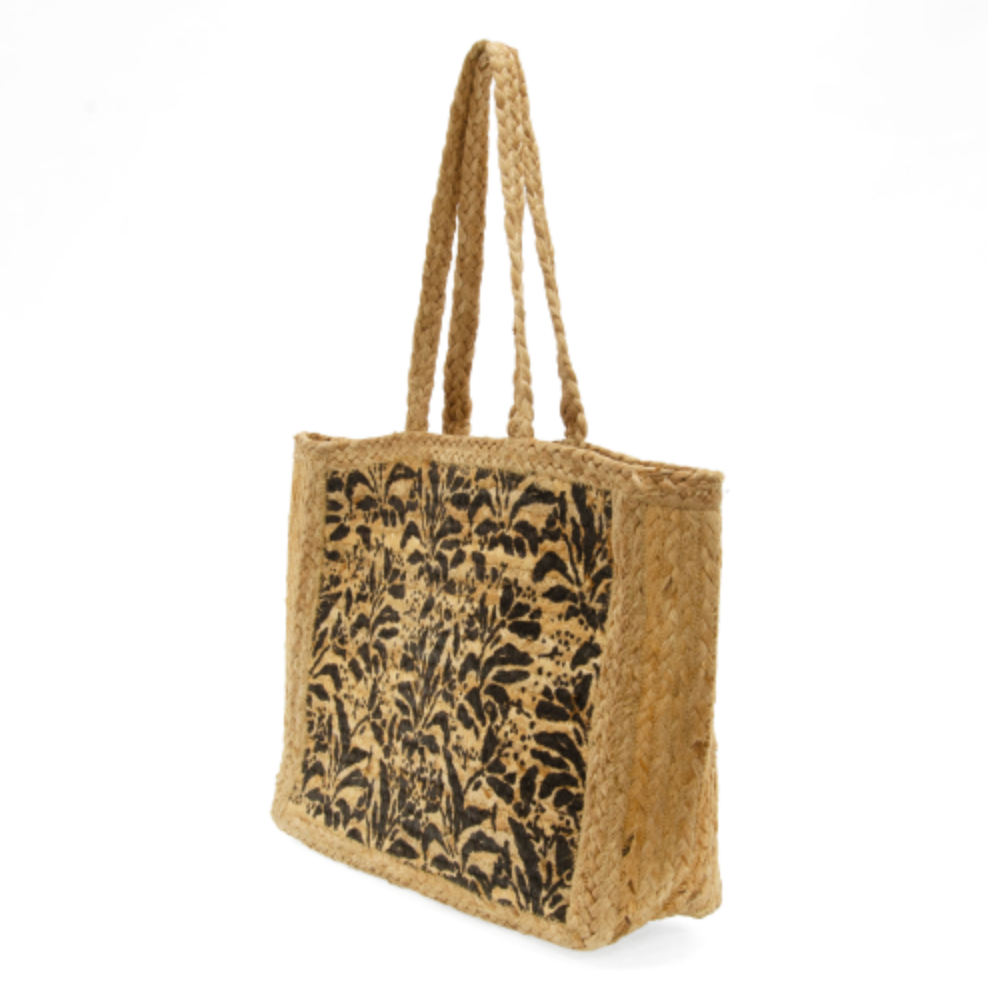 Lily Jute Tote Bag