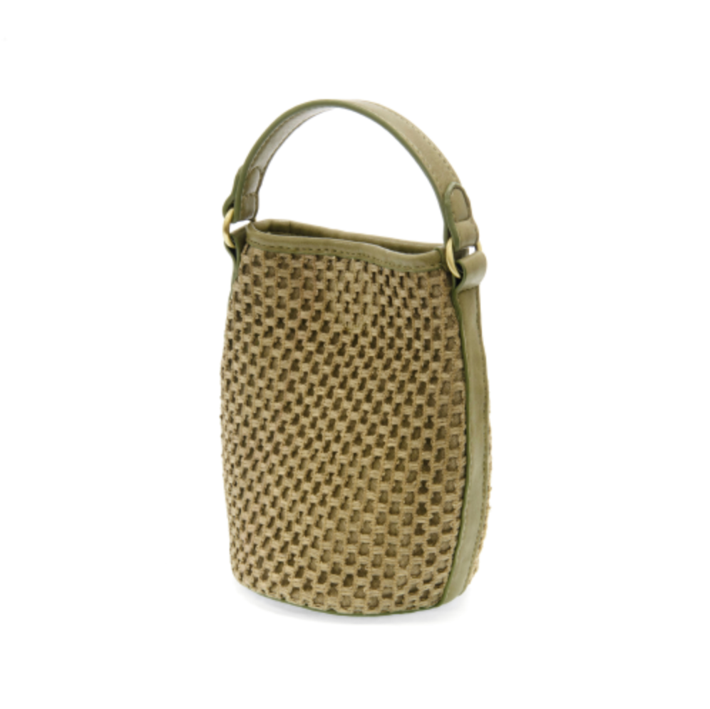 Kaia Woven Bucket Bag