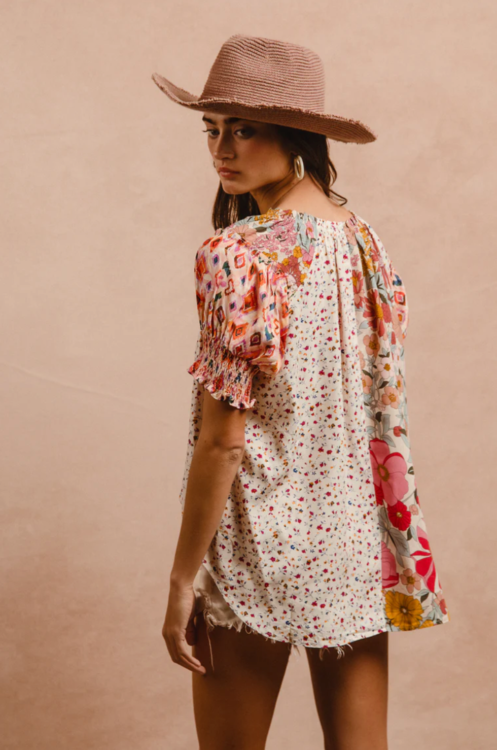Woven Print Mix and Match Top