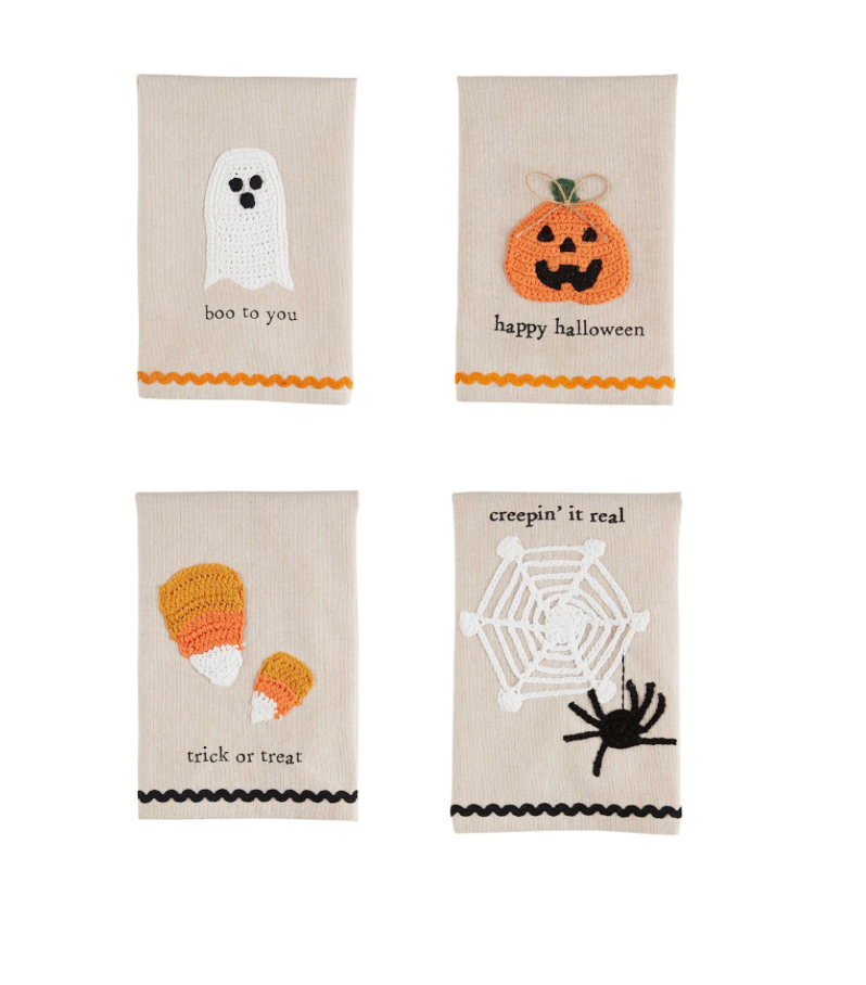 Crochet Halloween Hand Towels