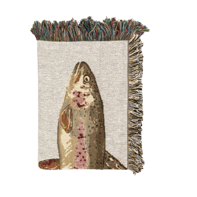 Trout Woven Blanket