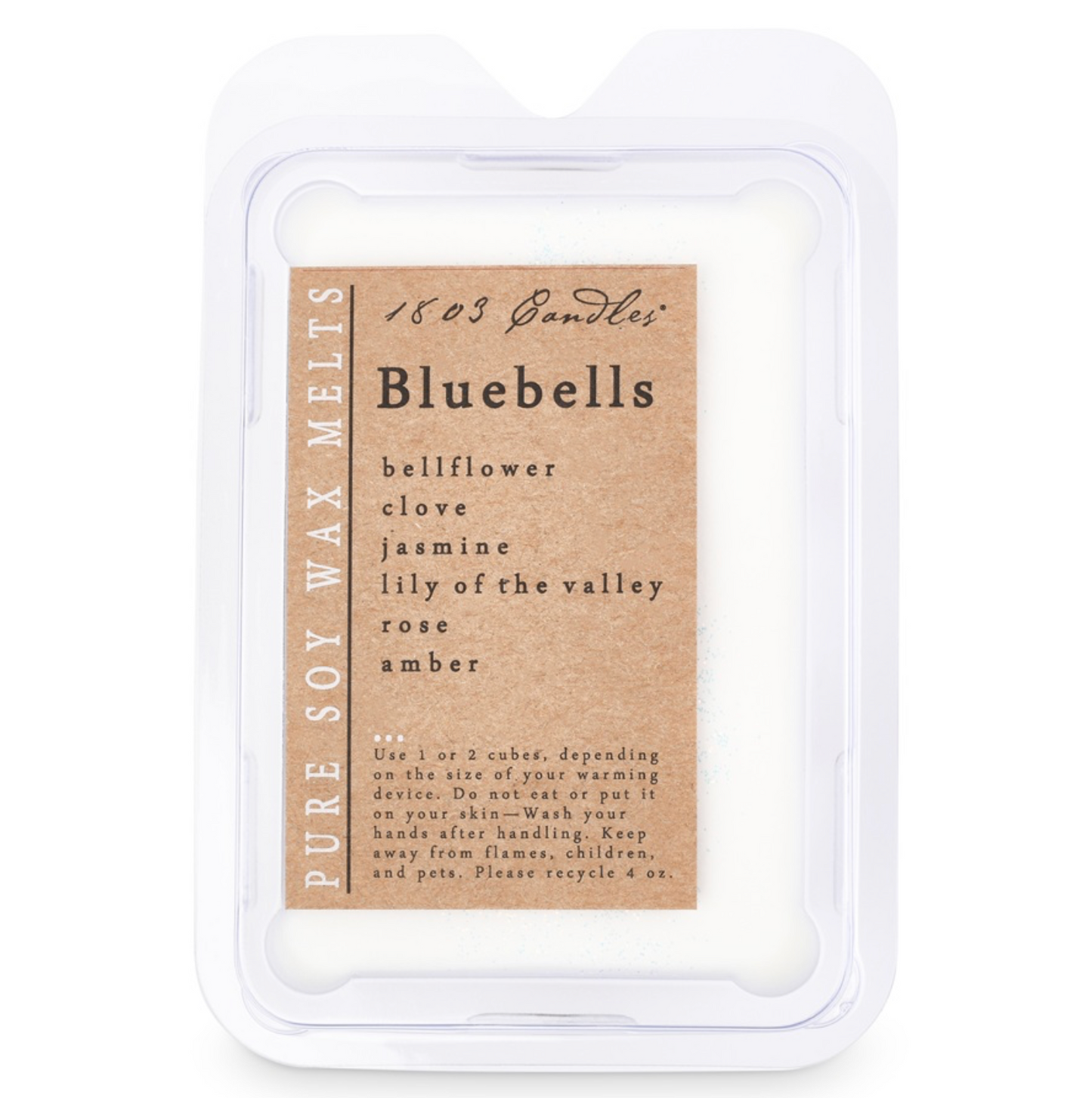 1803 Wax Melters - 4 oz. Pure Soy Wax - Bluebells