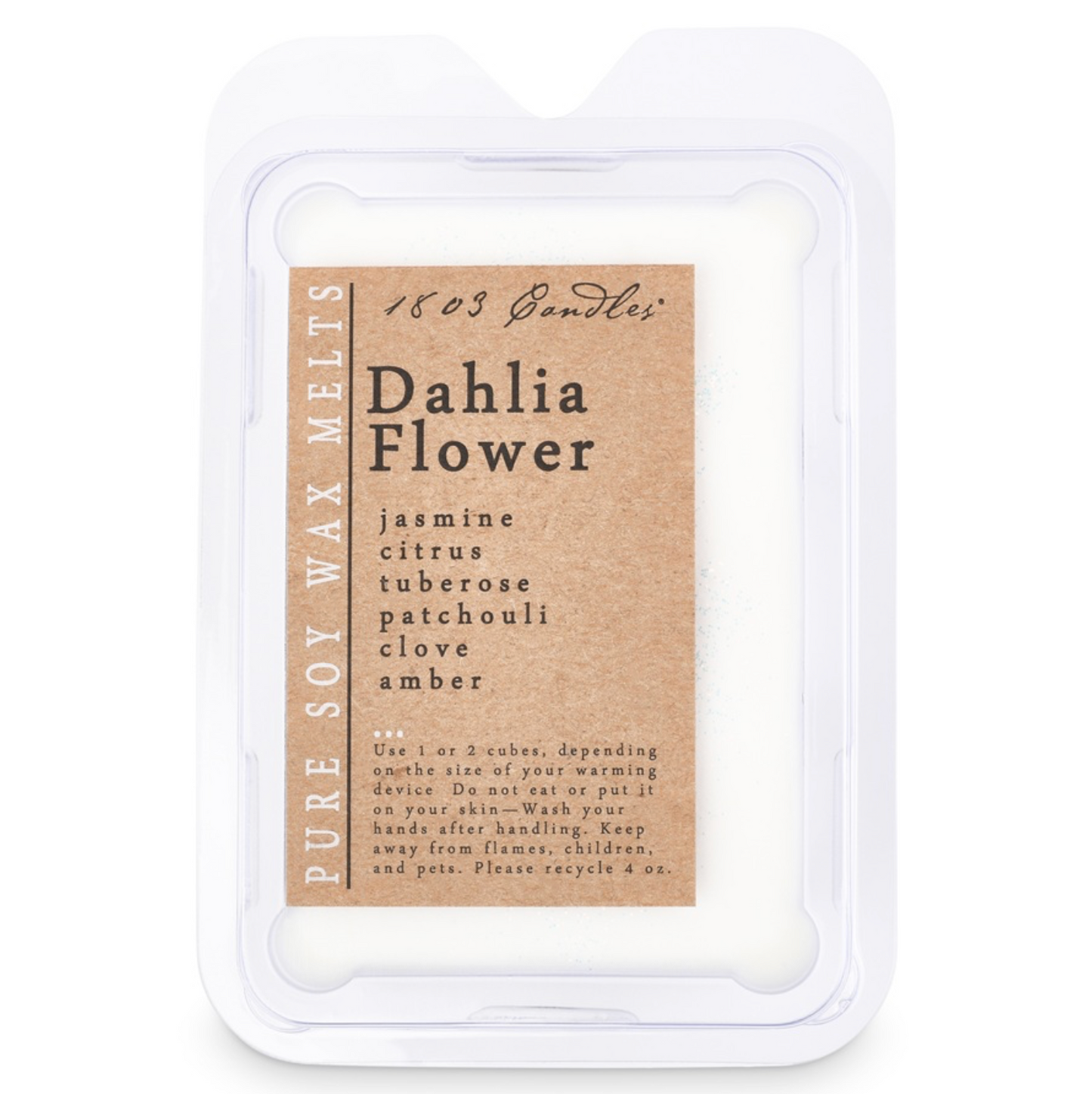 1803 Wax Melters - 4 oz. Pure Soy Wax - Dahlia Flower