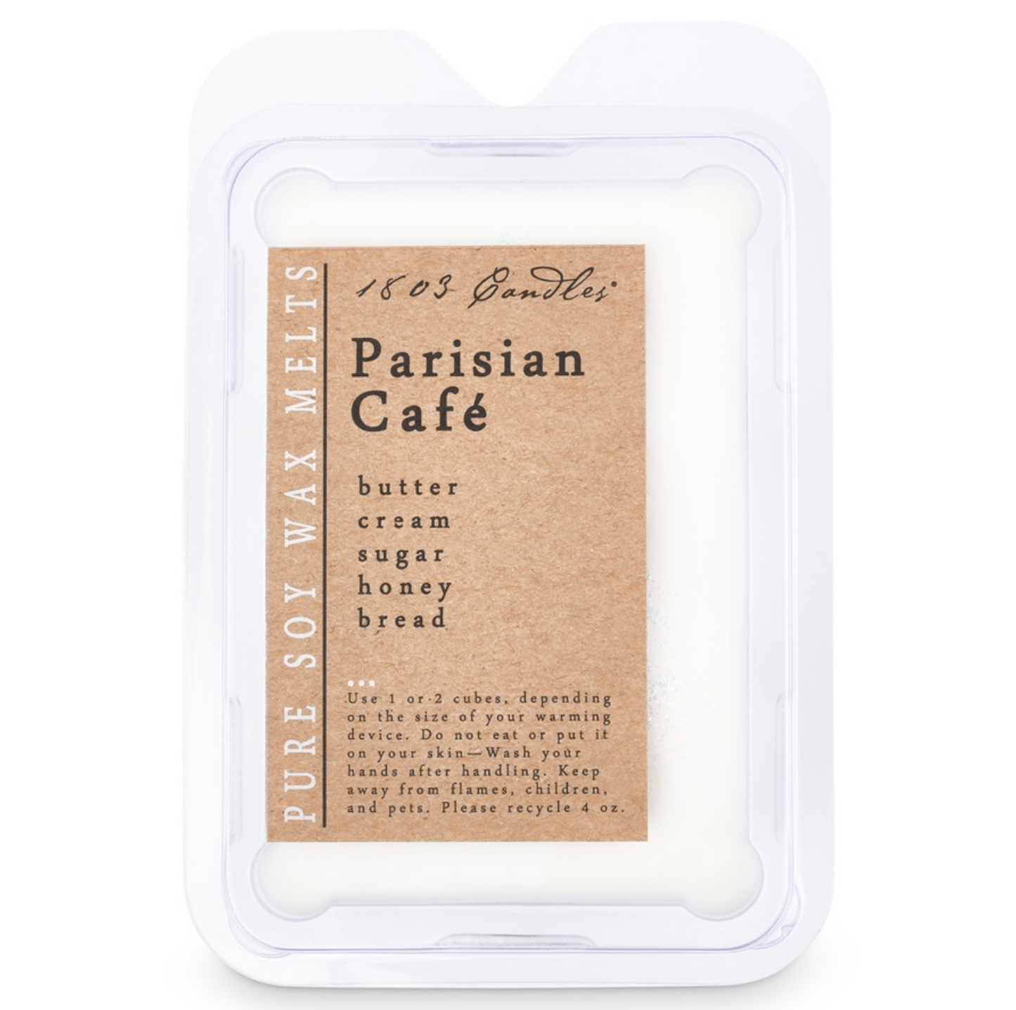 1803 Wax Melters - 4 oz. Pure Soy Wax - Parisian Café