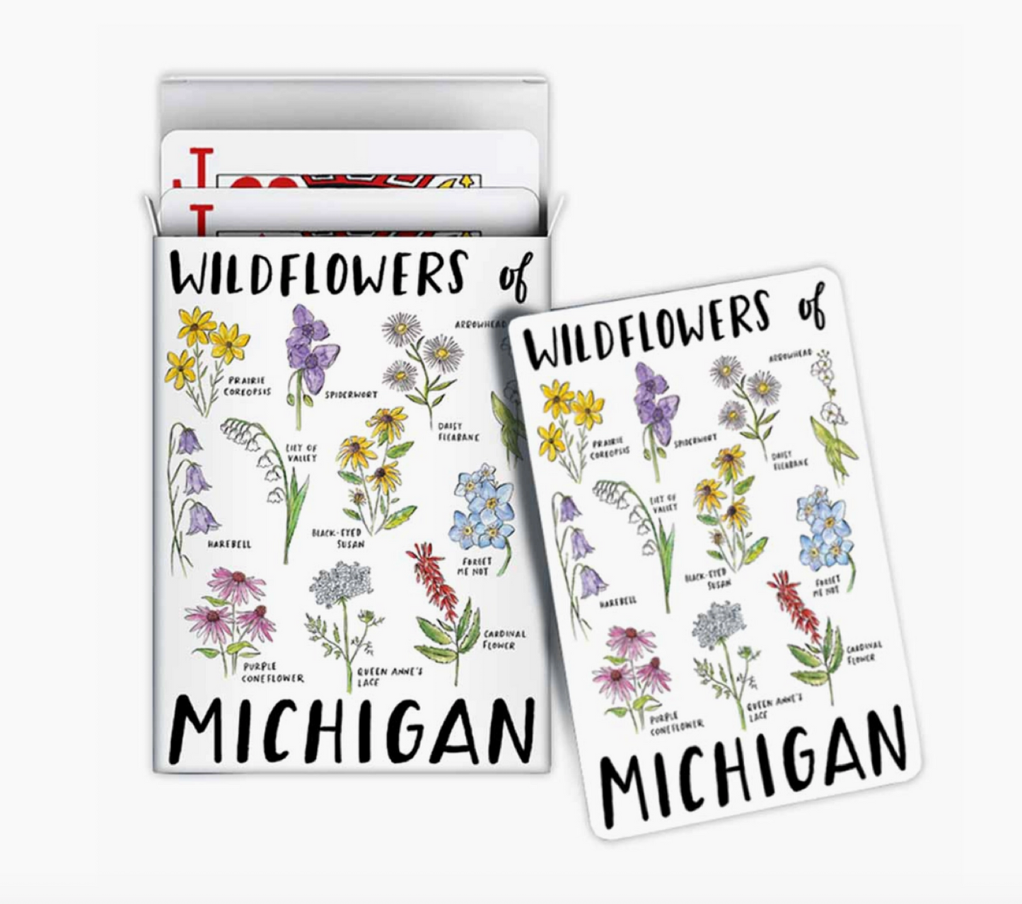 Wildflowers of Michigan Playing Cards