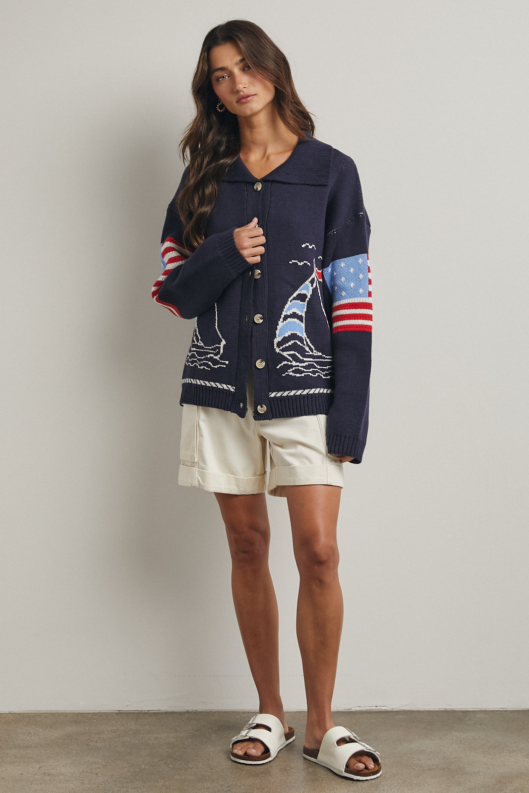 Sailboat Cardigan