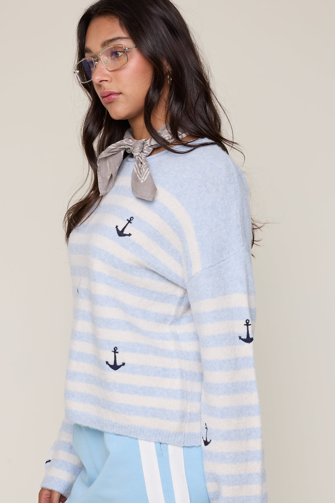 Anchor Striped Sweater