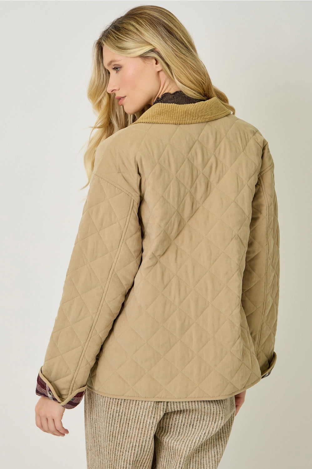 Contrast Quilted Jacket