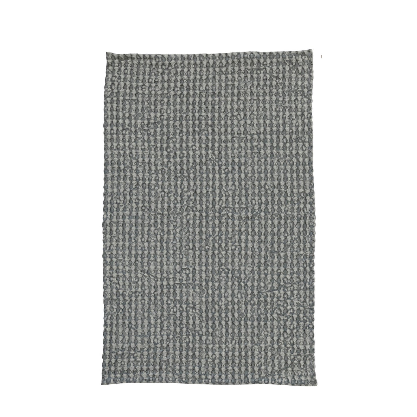 Stonewashed Cotton Waffle Weave Tea Towel - Blue