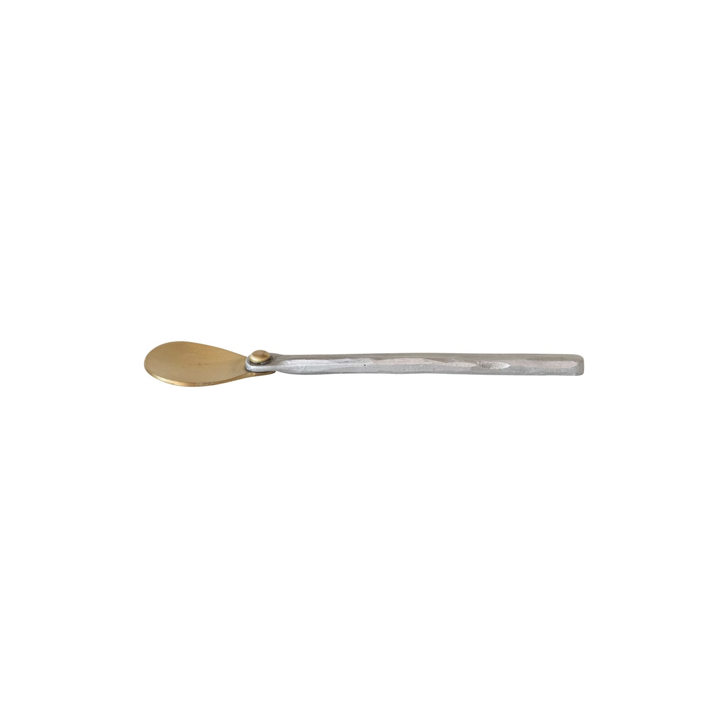 Brass Spoon w/ Hammered Aluminum Handle