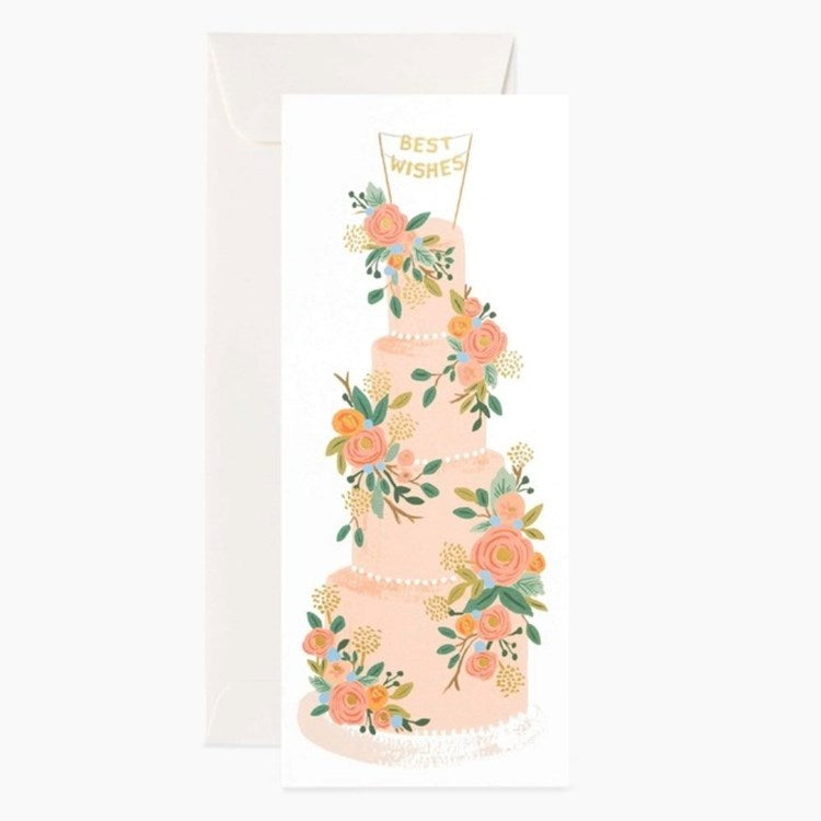 Tall Wedding Cake No. 10 Card